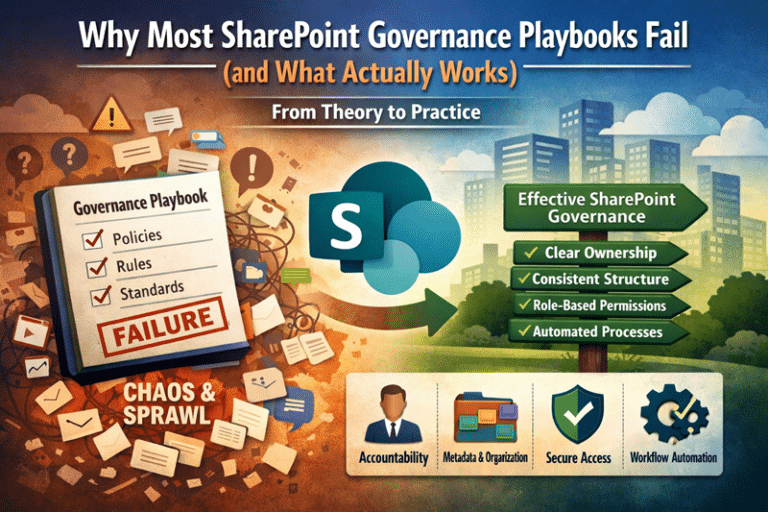 Why SharePoint Governance Playbooks Fail Without Ownership