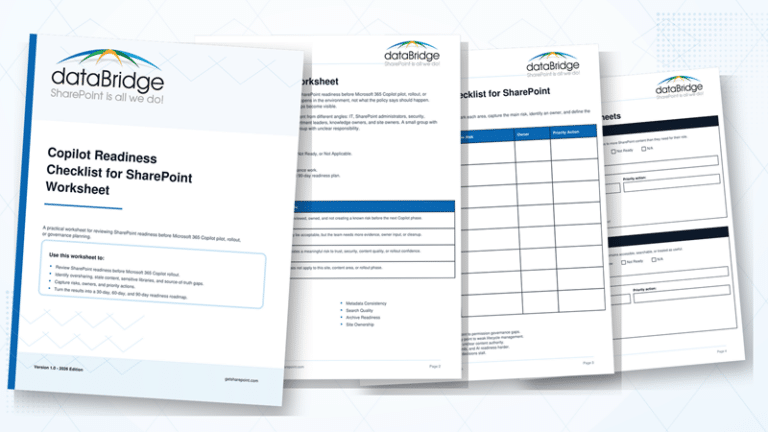 Copilot Readiness Checklist for SharePoint | dataBridge
