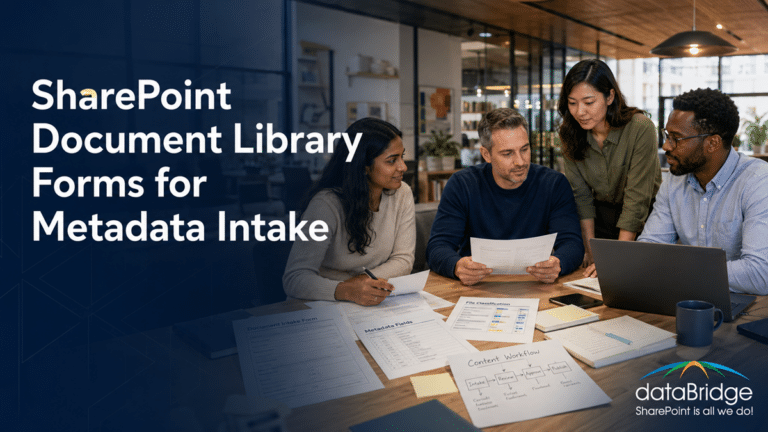 Sharepoint Library Metadata SharePoint Document Library Forms for Metadata Intake