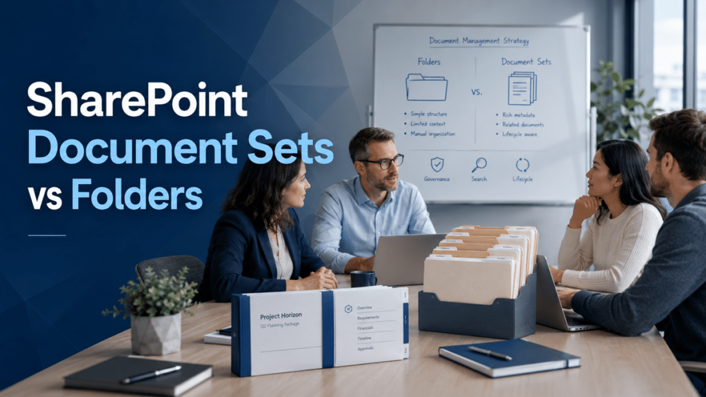 SharePoint Document Sets vs folders comparison for modern document management