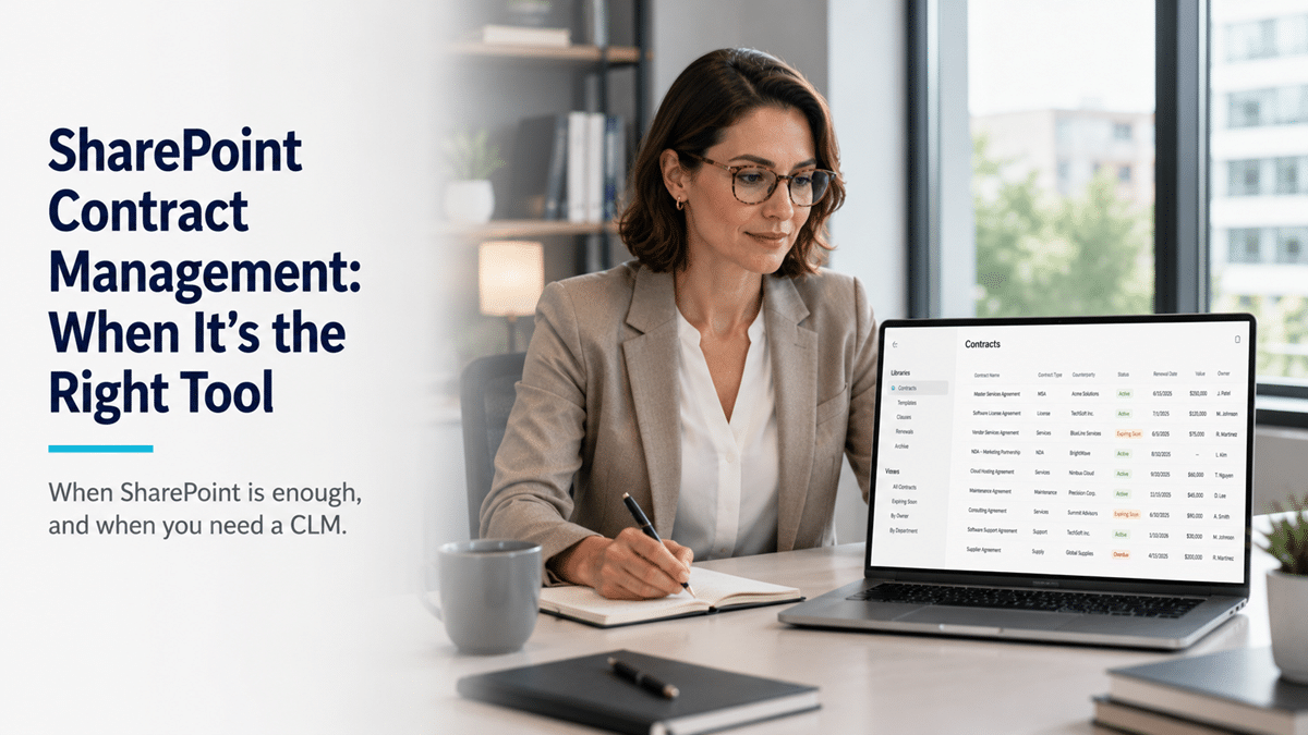 File Contract Point Tools SharePoint Contract Management: When It's the Right Tool